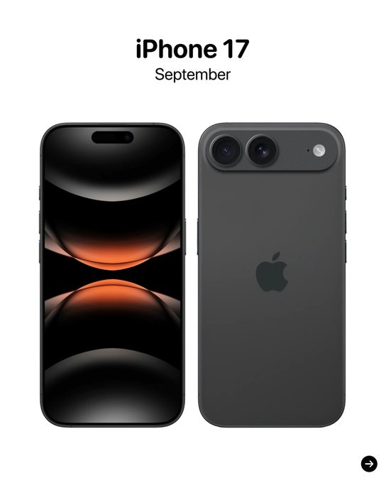 網傳iPhone 17在各方面，都將有大改動。（x）