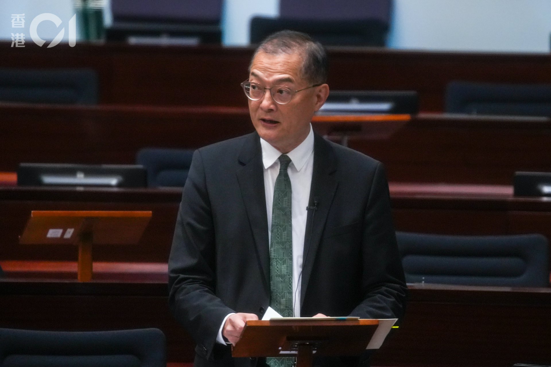 盧寵茂曾表明政府的醫療撥款不會縮減(黃浩謙攝) 盧寵茂曾表明政府的醫療撥款不會縮減(黃浩謙攝)