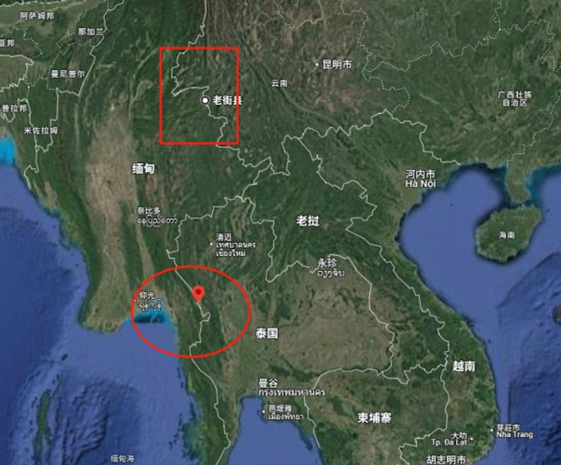 中國去年打擊緬甸北部電詐園,但KK園區所在的妙瓦底位於緬甸東南部、近貼泰國邊境,距離緬北地區相當遙遠。 中國去年打擊緬甸北部電詐園,但KK園區所在的妙瓦底位於緬甸東南部、近貼泰國邊境,距離緬北地區相當遙遠。