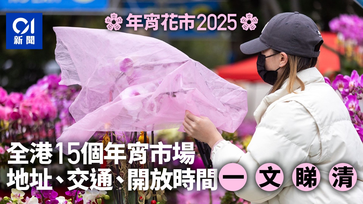 年宵花市2025|全港15大年宵市場開放時間及地址 維園封路一覽