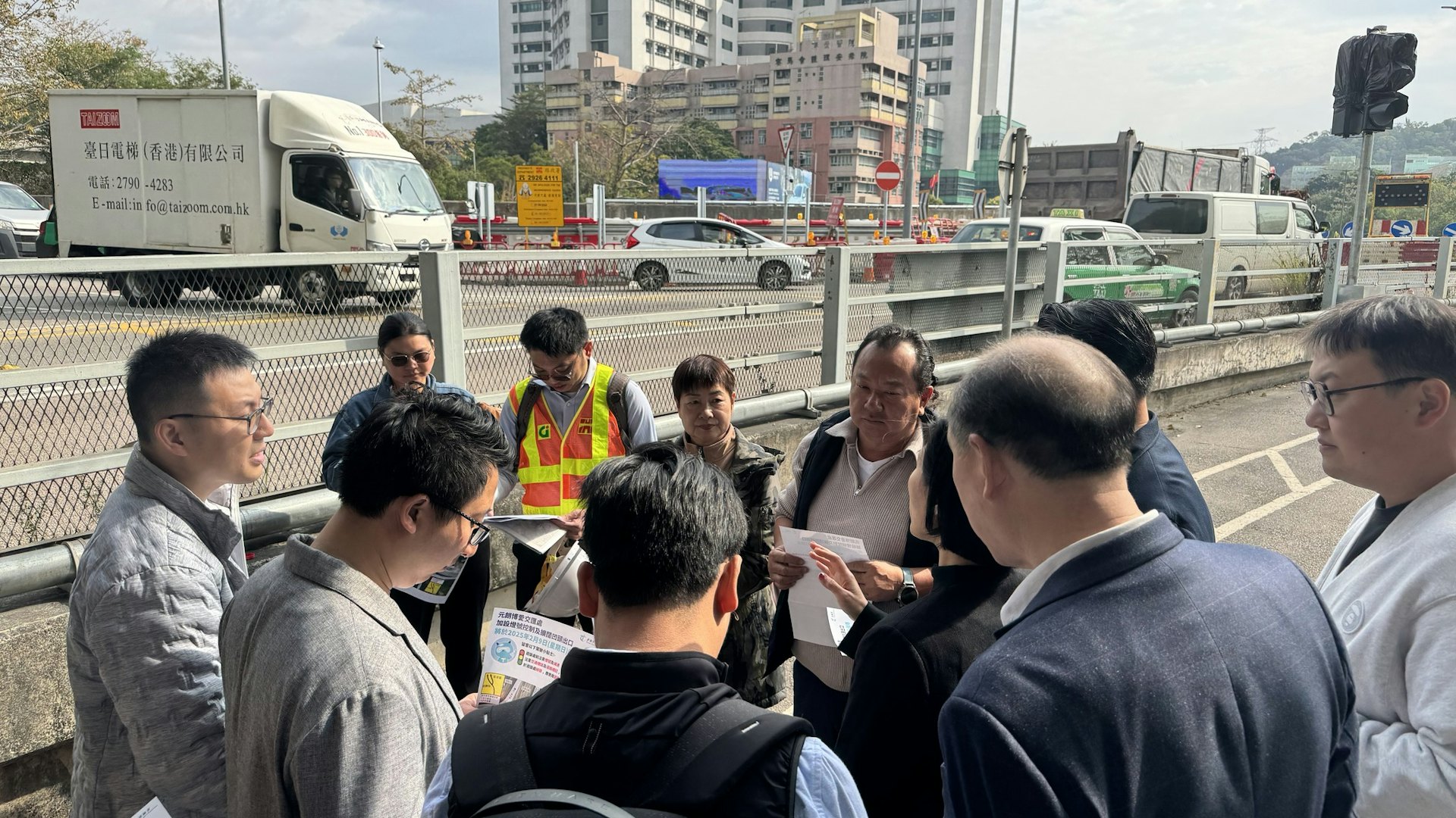 元朗博愛交匯處加設交通燈 改善措施2月9日啟用 元朗博愛交匯處加設交通燈 改善措施2月9日啟用
