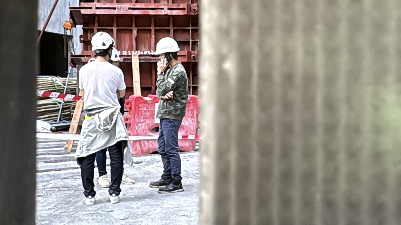 地盤內發生工業意外,一名男工喪命。(翁鈺輝攝) 地盤內發生工業意外,一名男工喪命。(翁鈺輝攝)