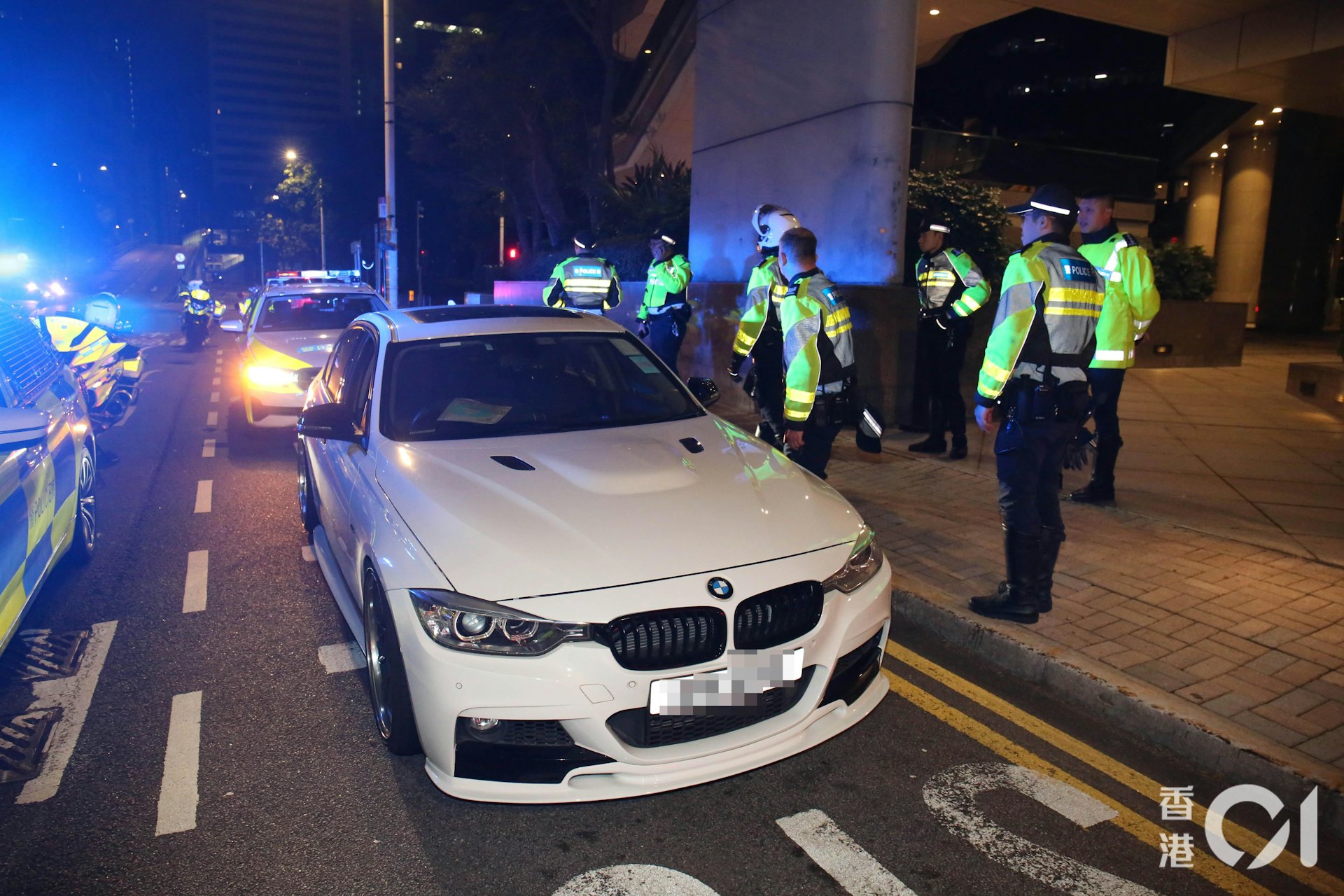 警方在場調查。(李家傑攝)