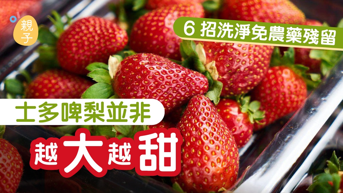 士多啤梨冬季當造！並非水果不是「越大越甜」　謹記6要點洗乾淨