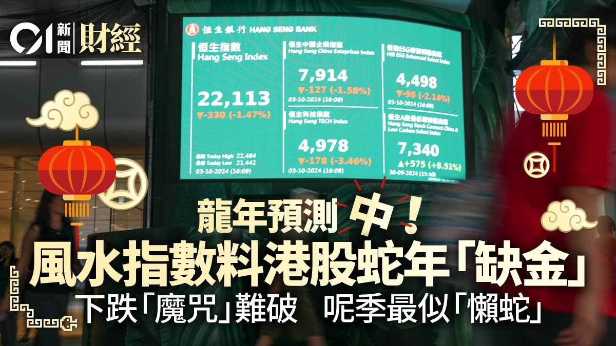 港股蛇年「運程」預測下跌「魔咒」難打破博呢兩季蛇步生金