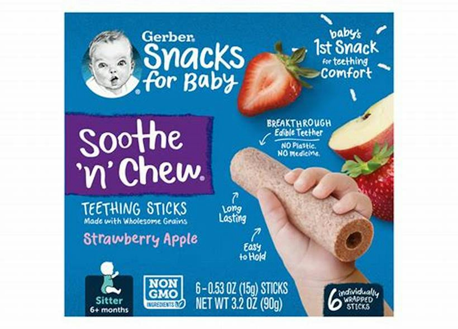 Gerber Soothe 'N' Chew Teething Sticks Gerber Soothe 'N' Chew Teething Sticks