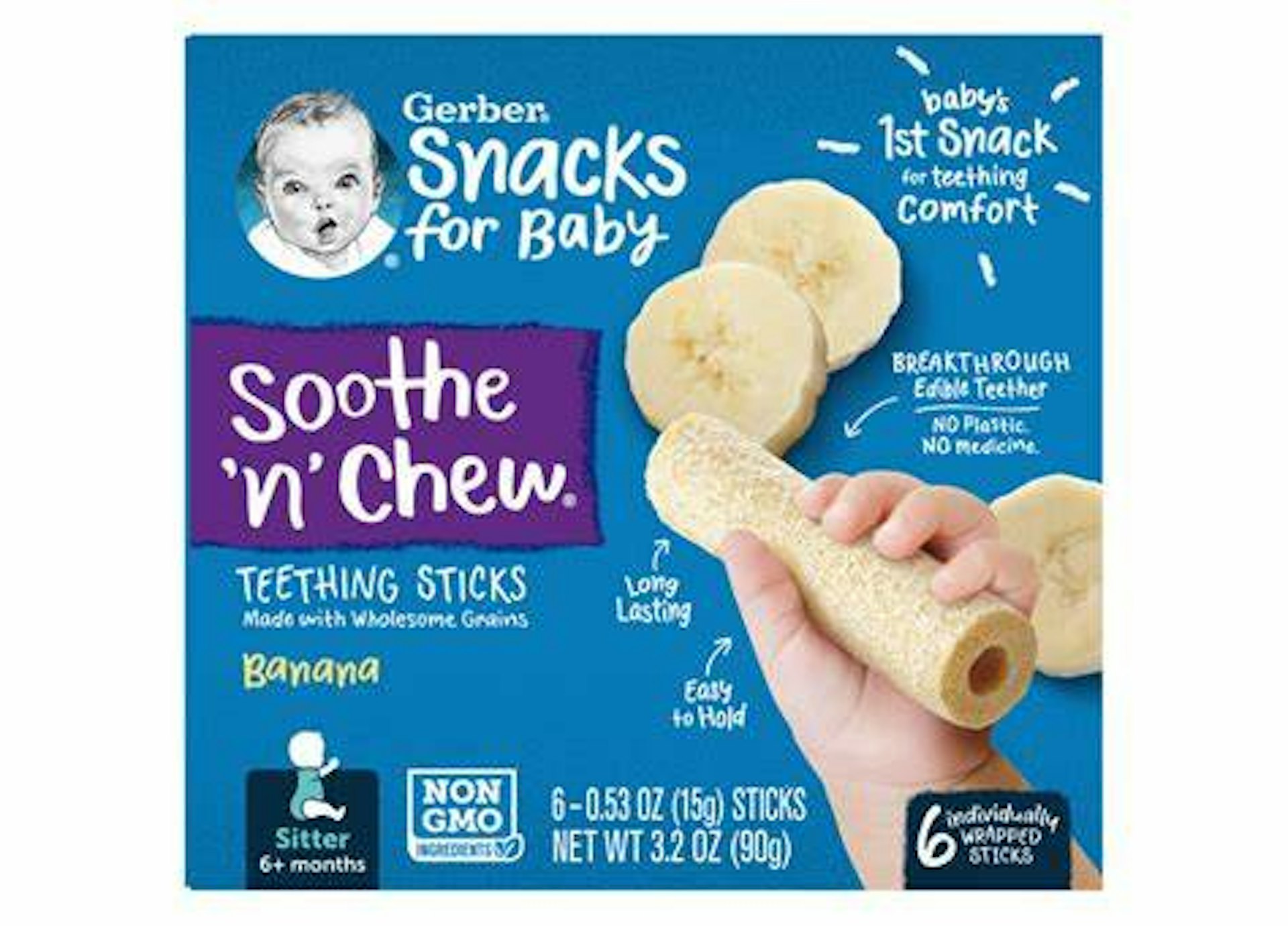 Gerber Soothe 'N' Chew Teething Sticks Gerber Soothe 'N' Chew Teething Sticks