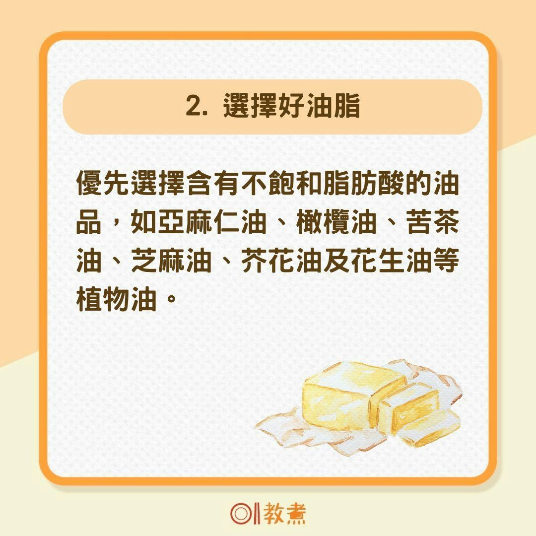 如何攝取油脂，又能同時維持身體健康呢？（01製圖）