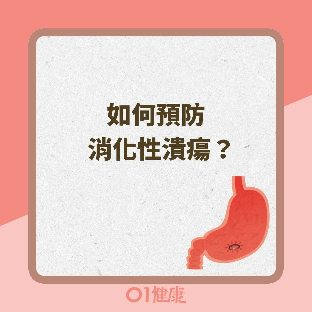 如何預防消化性潰瘍？（01製圖 ）