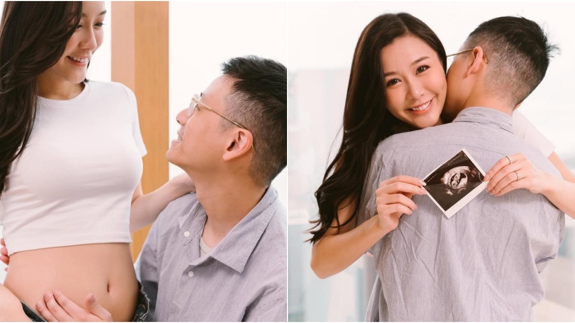 陳詩欣情人節宣布經歷三年成功懷孕 孖富貴老公曬BB超聲波照片