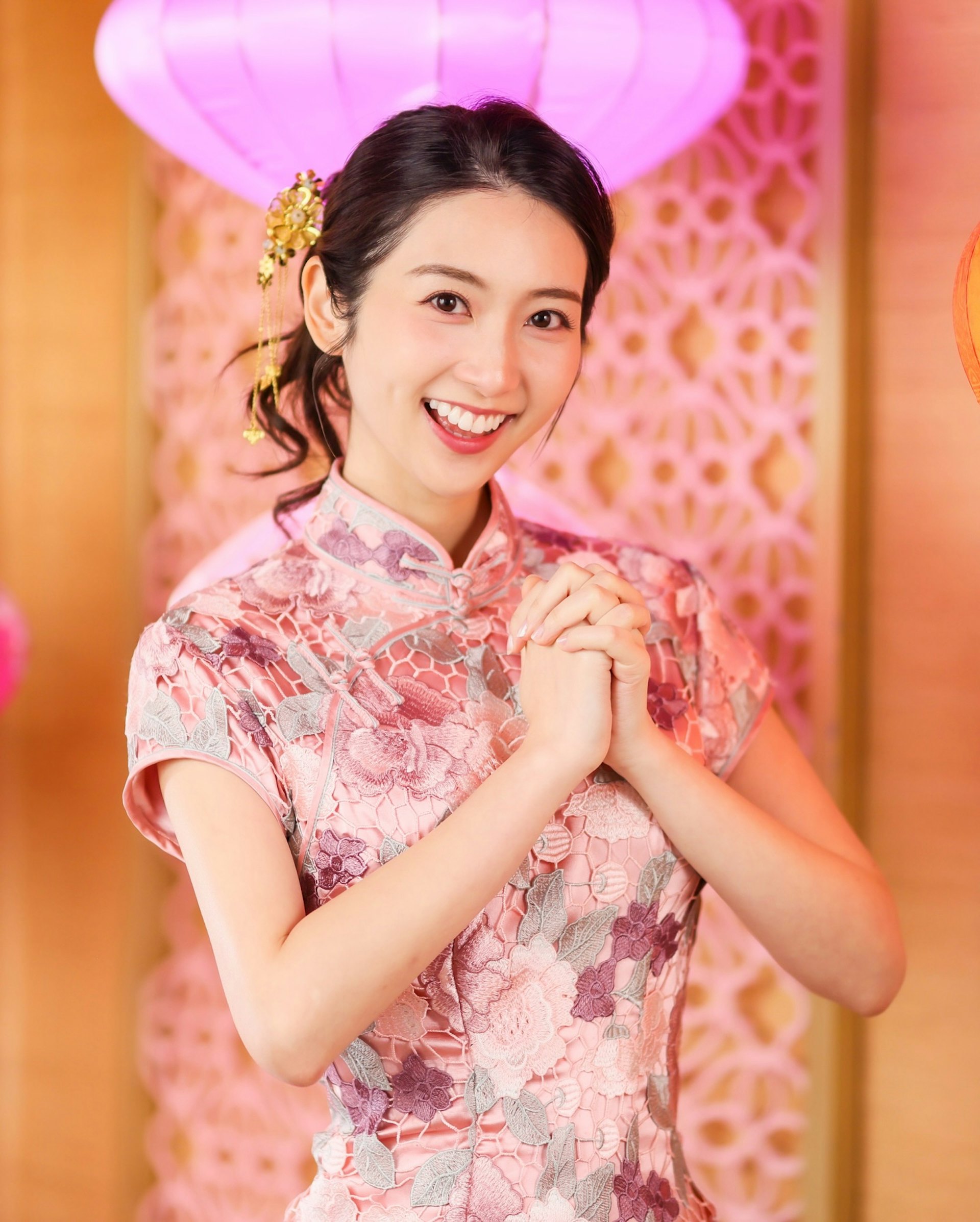 黄静蓝新年时仍未见孕味。 (IG:@bluenamchu)