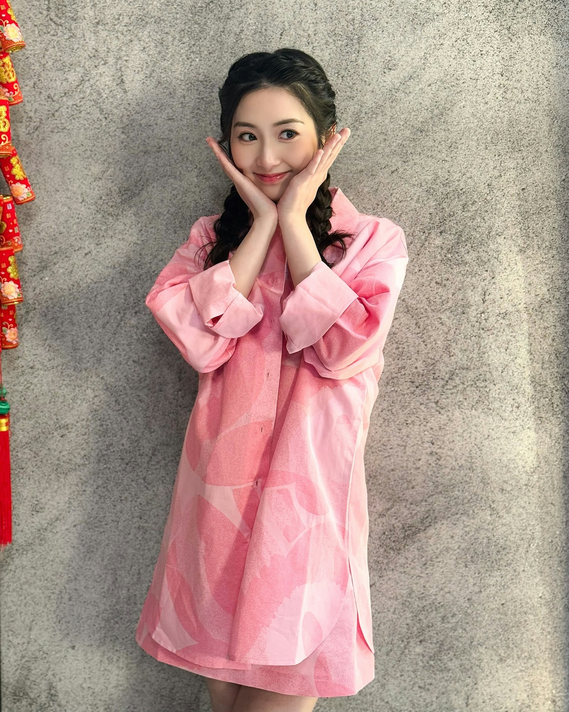 黄静蓝新年时仍未见孕味。 (IG:@bluenamchu)