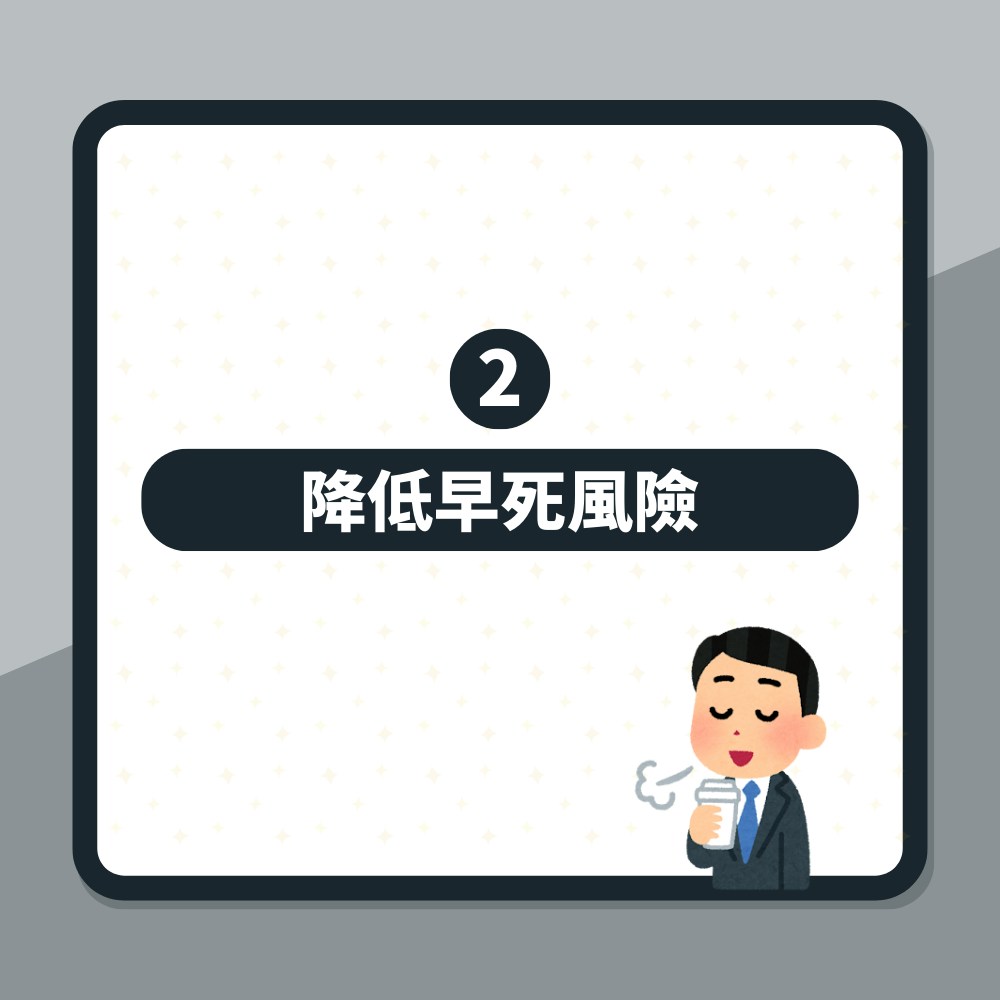 研究證實一時間點喝咖啡最健康「早死風險降低16%」（01製圖）