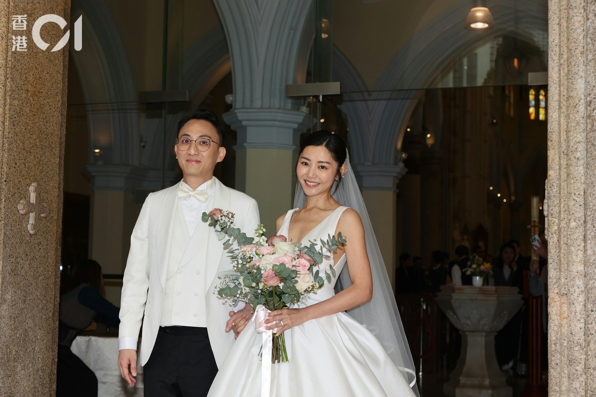 衛詩雅和拍拖兩年半的周祉安結婚。(資料圖片) 衛詩雅和拍拖兩年半的周祉安結婚。(資料圖片)