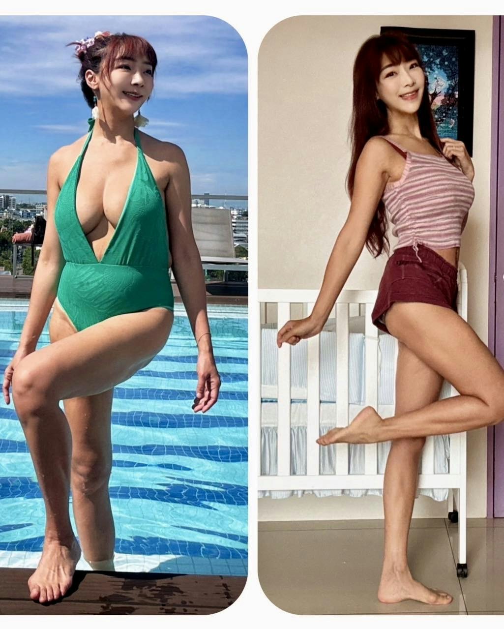 台灣女星「資生堂千金」女星李宓身材火辣。（IG：@mintangelme）