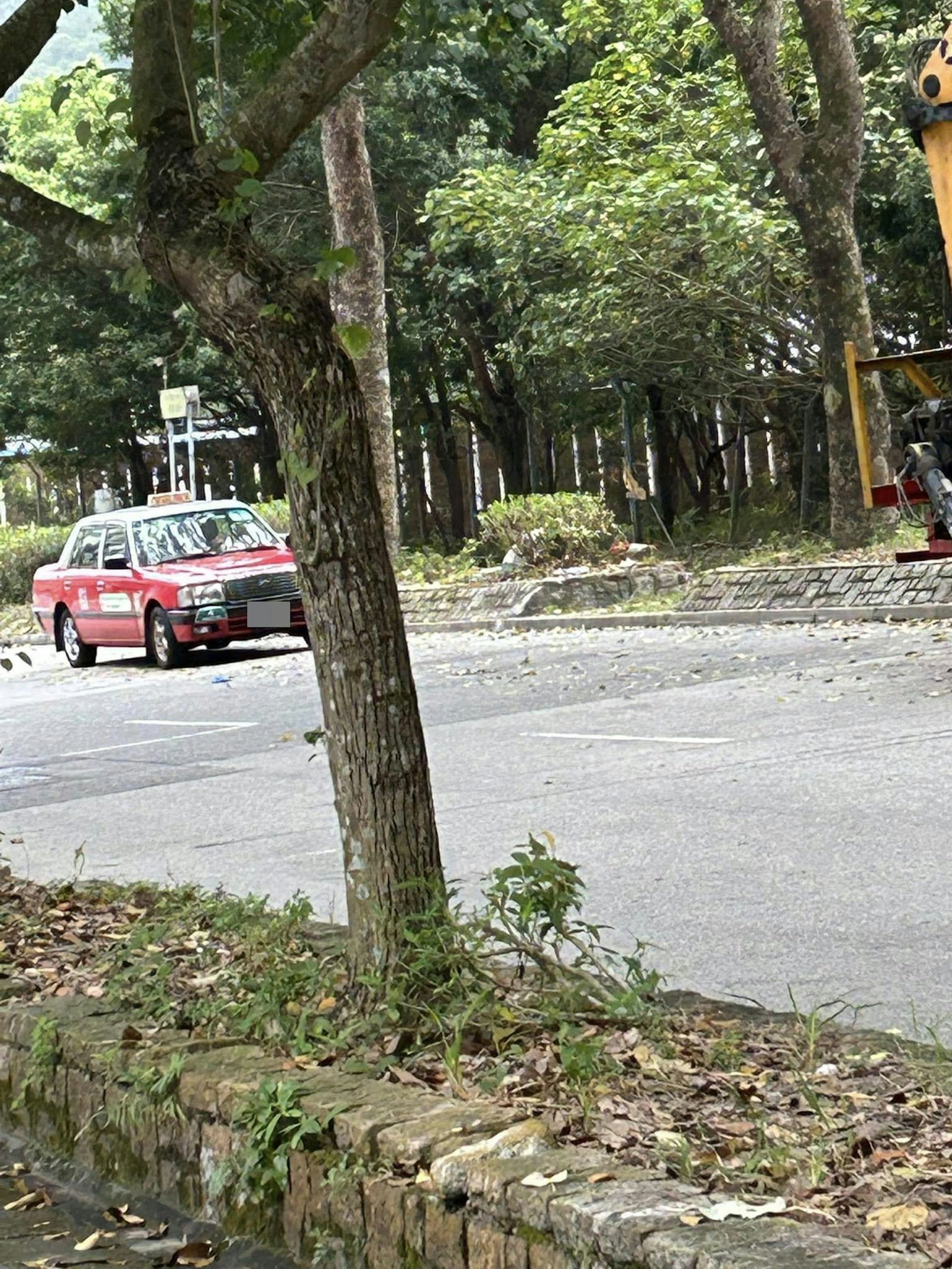 近日有網民發帖,稱在大埔優景里遇到1名的士司機疑在路邊大便。(Facebook) 近日有網民發帖,稱在大埔優景里遇到1名的士司機疑在路邊大便。(Facebook)