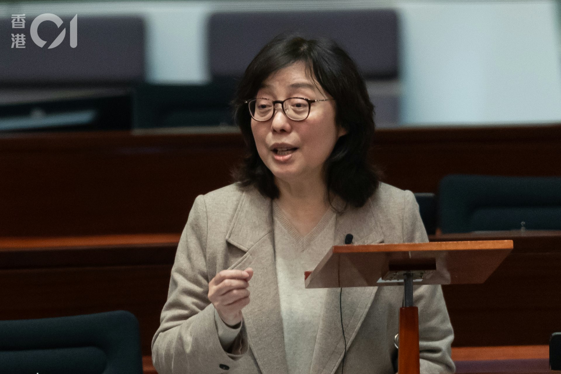 甯漢豪稱已向古洞北粉嶺北土地業權人支付143億補償(廖雁雄攝) 甯漢豪稱已向古洞北粉嶺北土地業權人支付143億補償(廖雁雄攝)