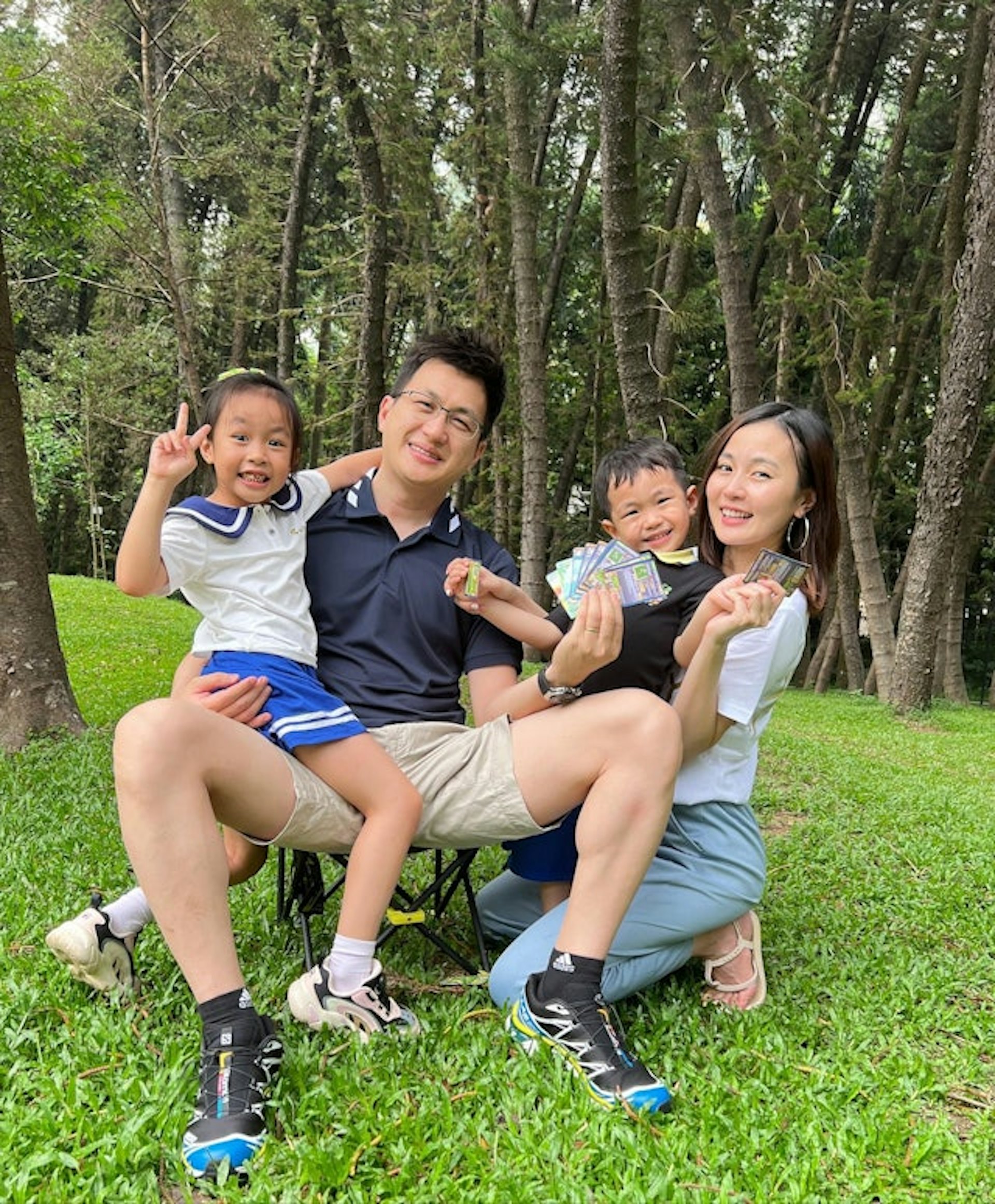 兩人育有一對子女。(IG@renee0727)