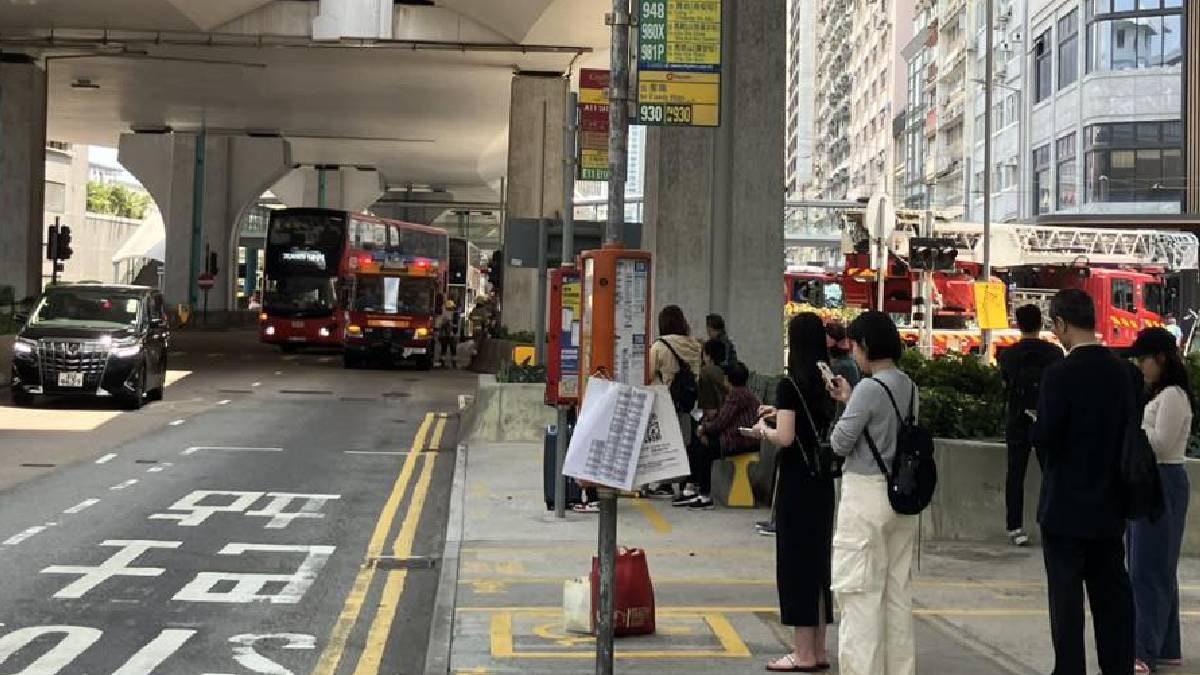 上環永樂街大廈大堂火警 永樂街一度須封路