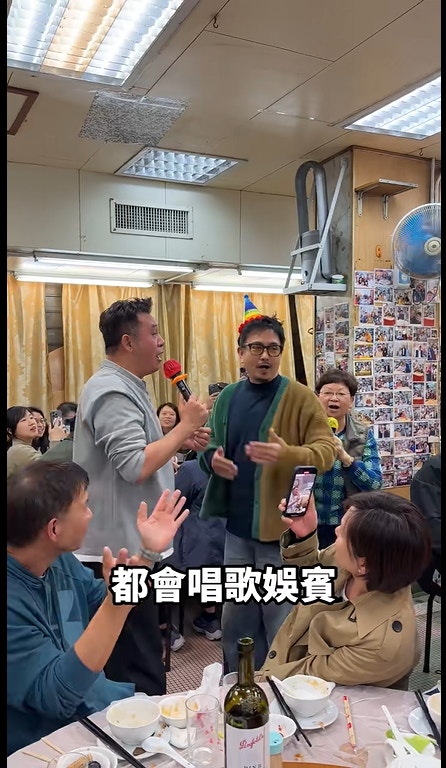 謝君豪返兒時長大的彩虹邨擺大壽。(小紅書)(小紅書) 謝君豪返兒時長大的彩虹邨擺大壽。(小紅書)(小紅書)