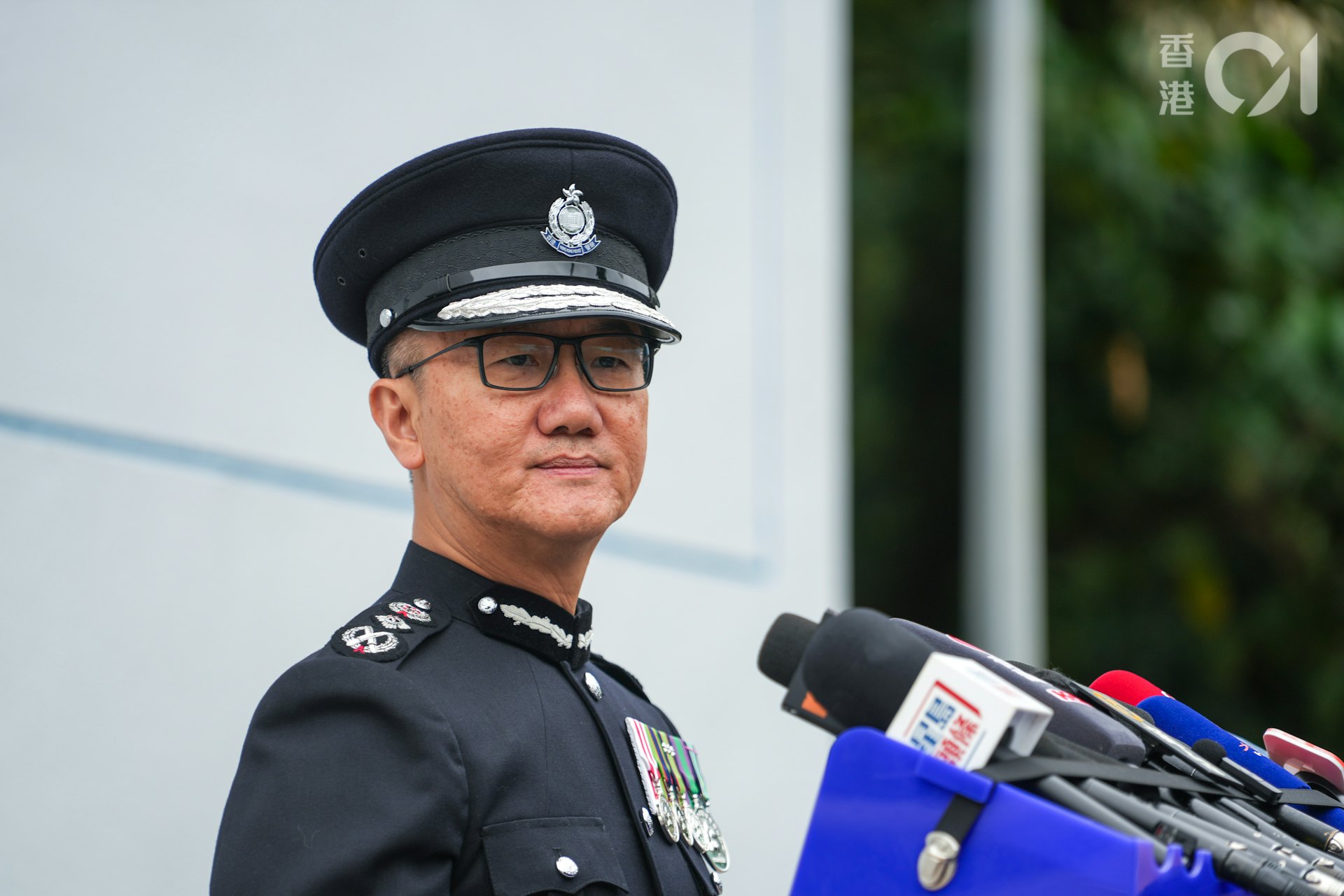 2025年3月29日,警务处处长萧泽颐在任期内,最后一次检阅结业会操。(黄浩谦摄) alauae__006.jpg