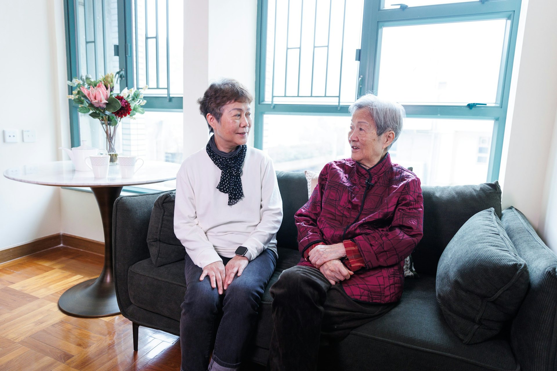 龔姑娘和女兒Ada都認為當初入住彩頤居是一個正確的決定。 龔姑娘和女兒Ada都認為當初入住彩頤居是一個正確的決定。