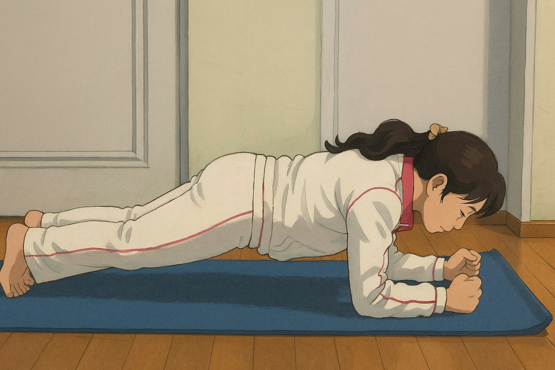 平板支撐(Plank)(筆者提供) 平板支撐(Plank)(筆者提供)