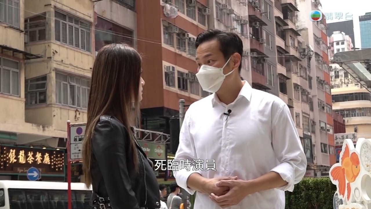 趙敏通於太子等過馬路時被對面的男人「怒啤」。(節目截圖)