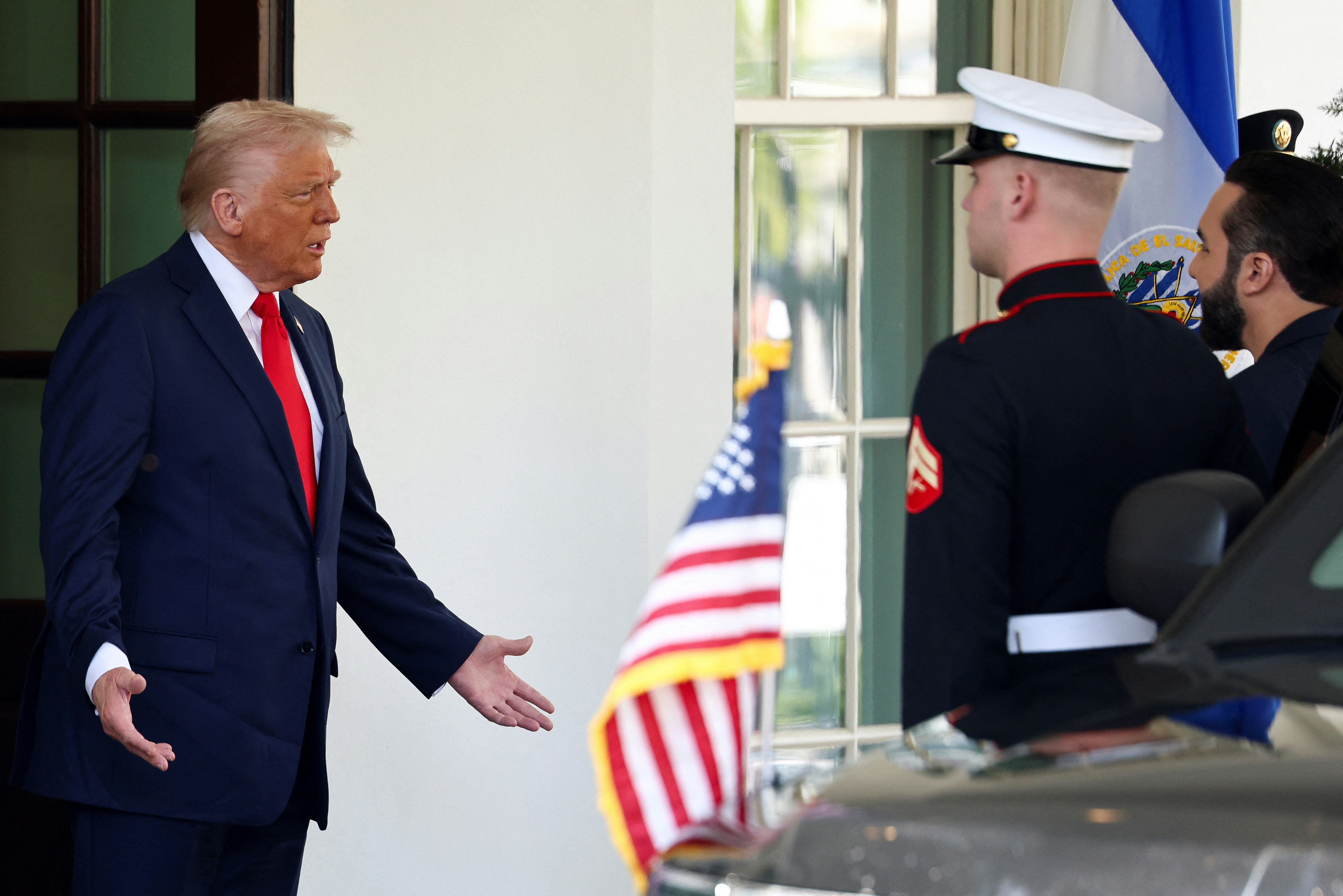 薩爾瓦多總統晤特朗普稱無權將錯被遞解移民送返美國