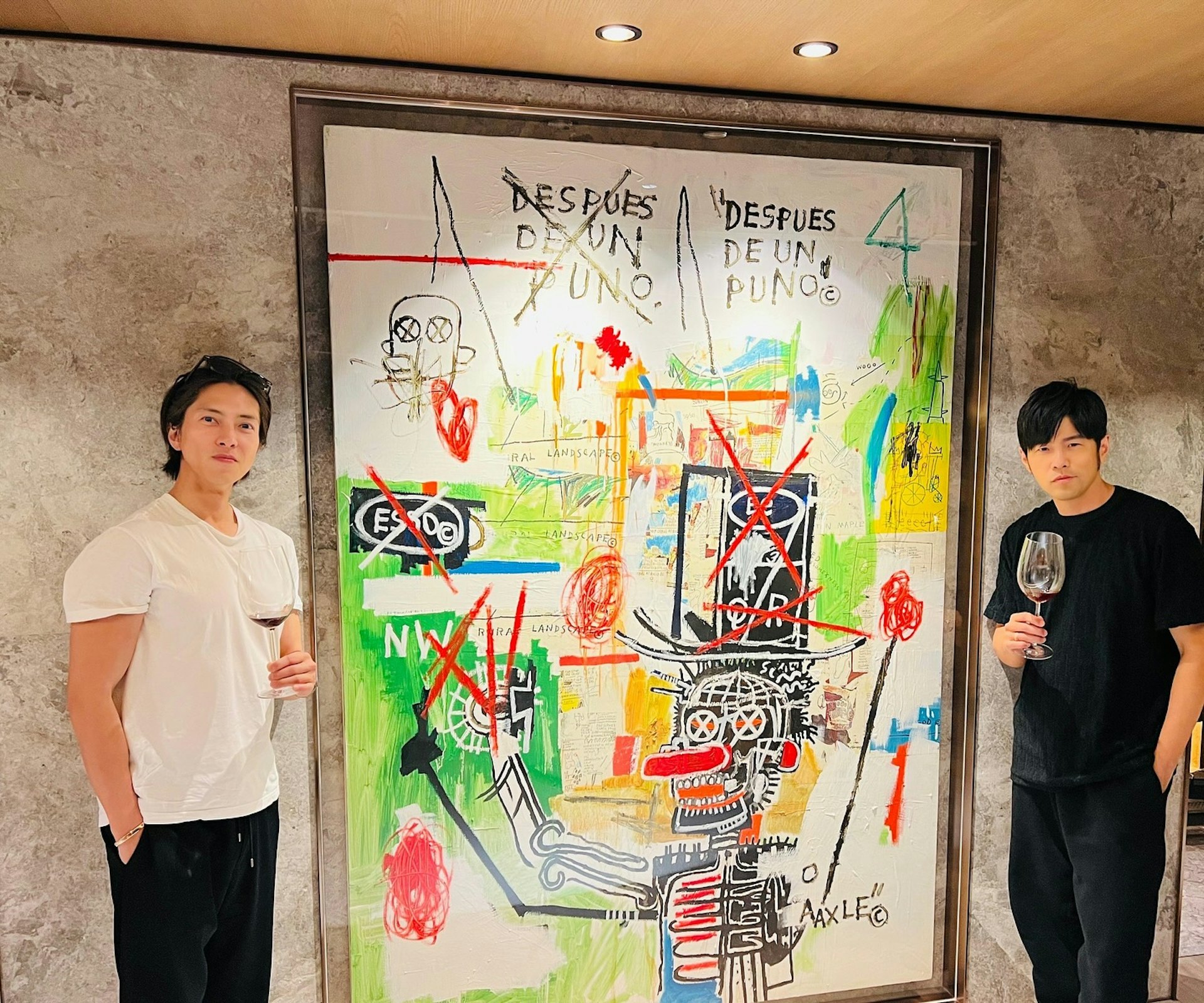 山下智久(左)曬出和周董的合照。(IG@tomo.y9) 山下智久(左)曬出和周董的合照。(IG@tomo.y9)
