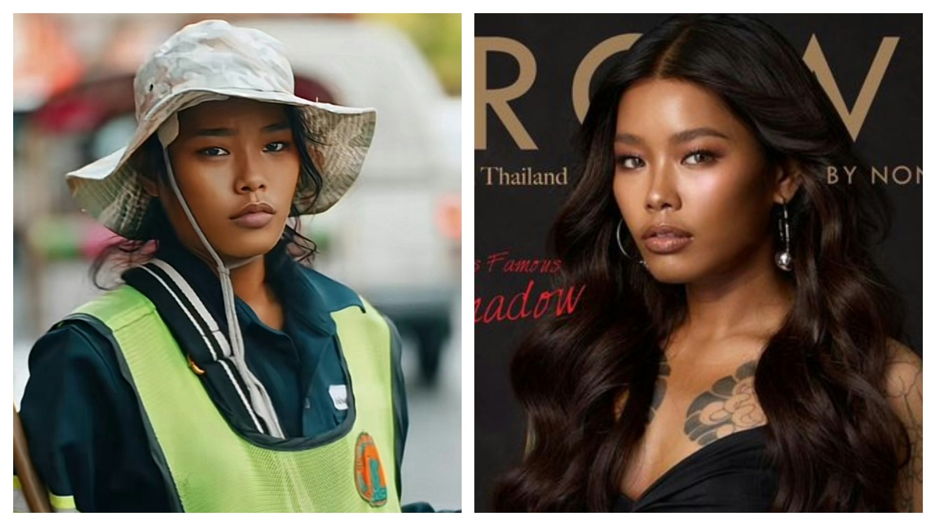 泰國美女清潔工街拍走紅 轉行做模特兒宣傳美妝產品|有片