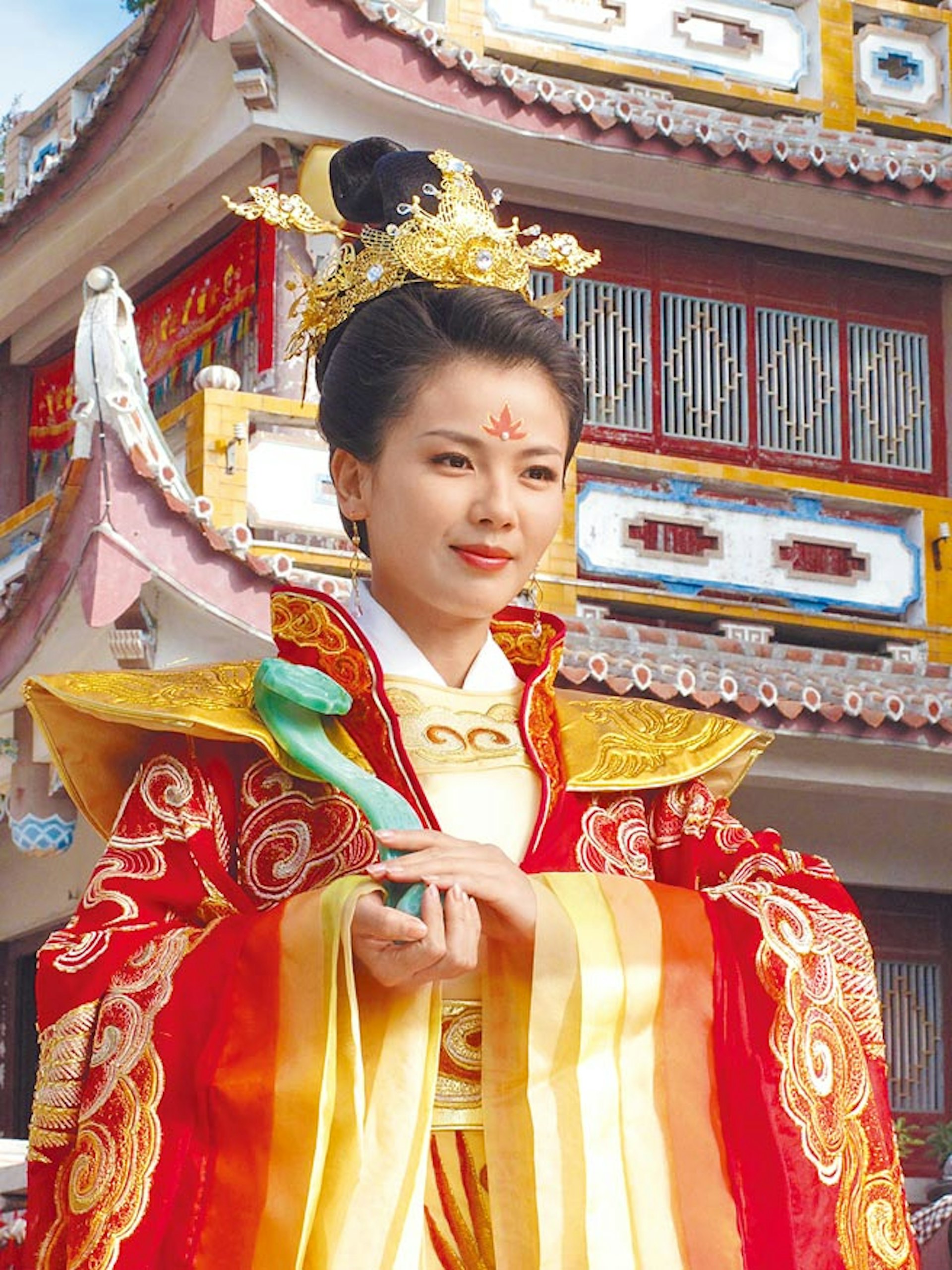 劉濤曾演過媽祖,被信徒視為「天選之人」,據報道有福建民眾將她的劇照當做供奉對象。(《媽祖》劇照) 劉濤曾演過媽祖,被信徒視為「天選之人」,據報道有福建民眾將她的劇照當做供奉對象。(《媽祖》劇照)