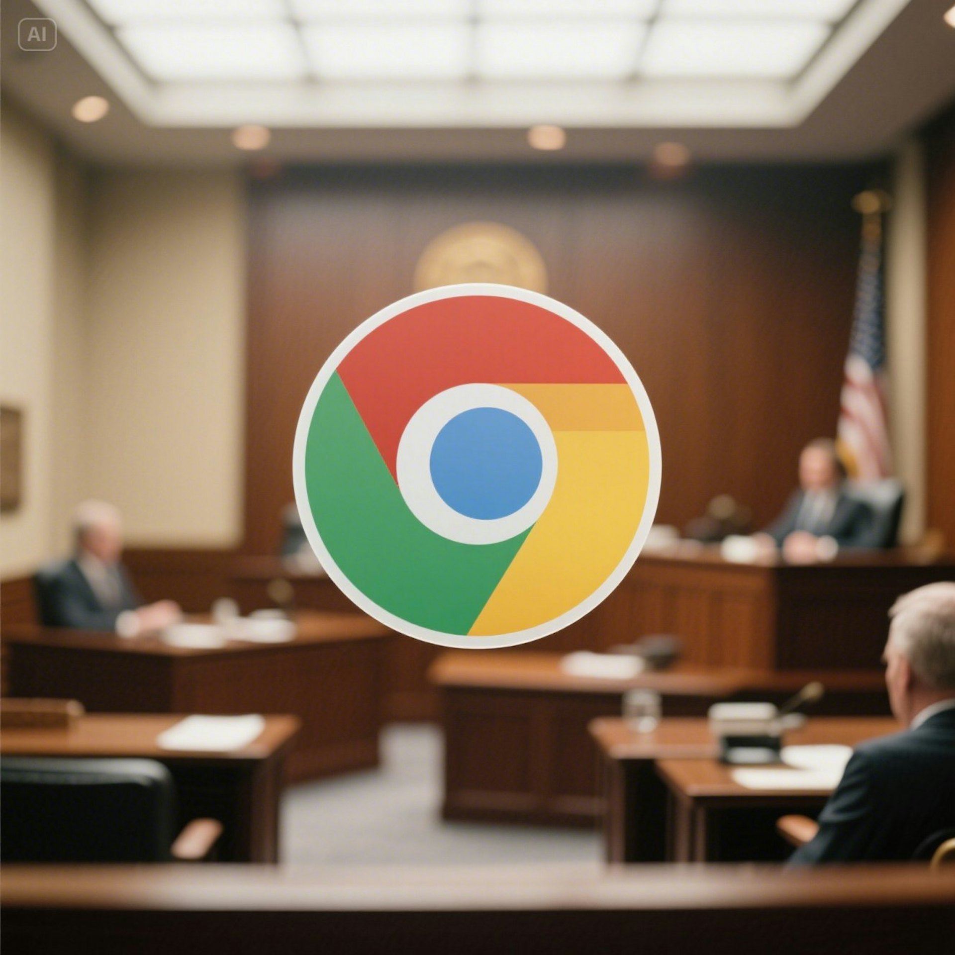 Google壟斷案新進展(AI生成圖) Google壟斷案新進展(AI生成圖)