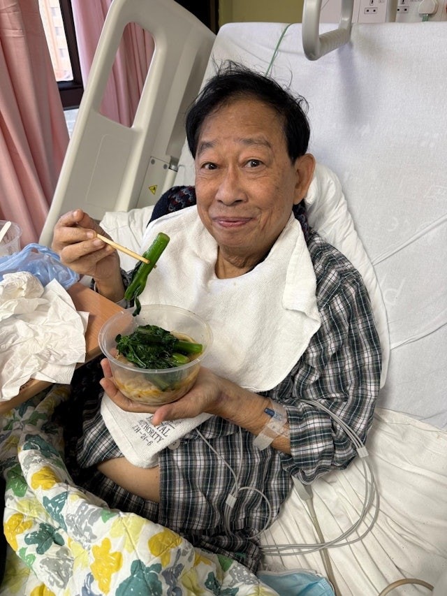 黎彼得早前因流感入ICU。