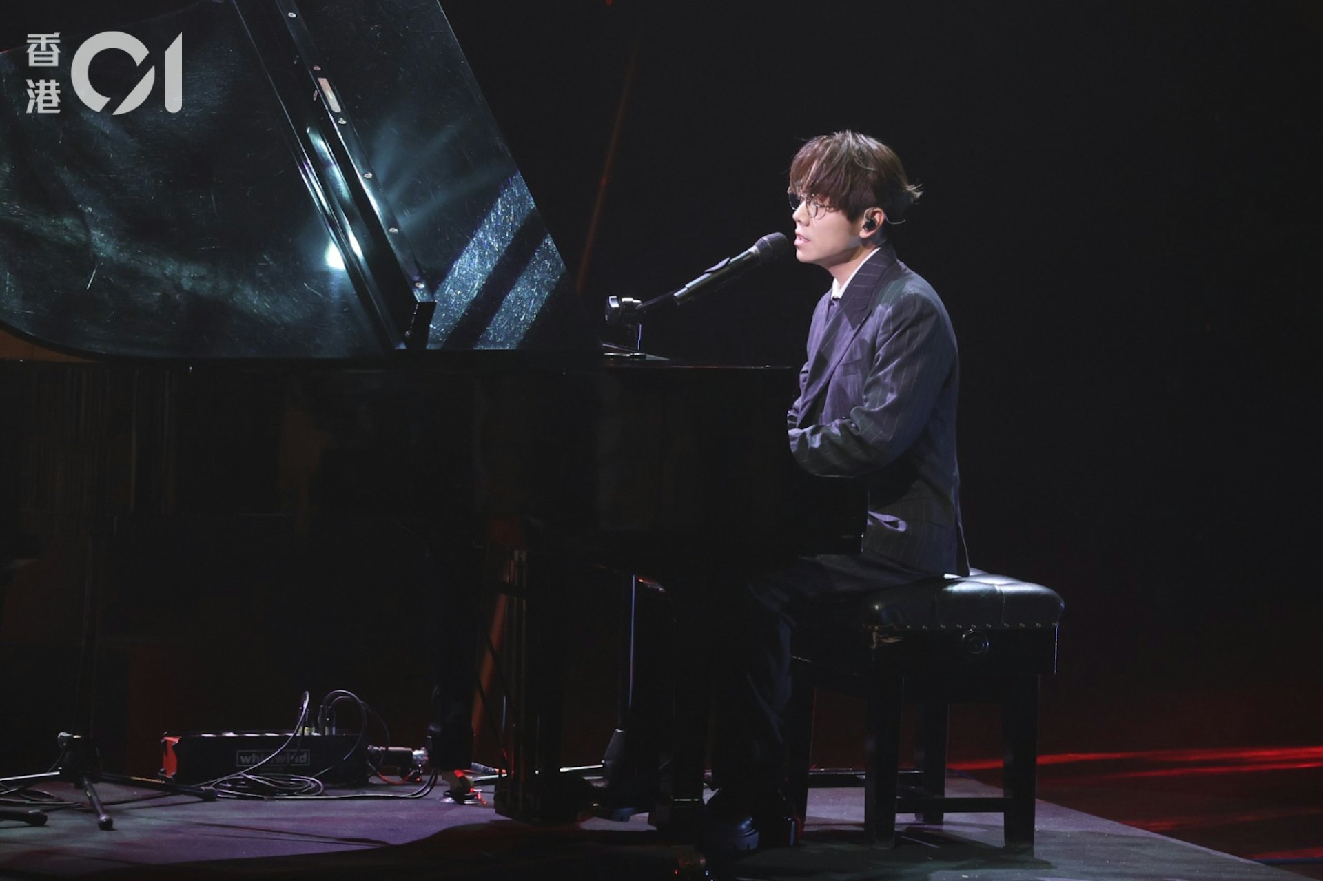 林家謙現場自彈自唱最佳原創電影歌曲《破‧地獄》主題曲《普渡眾生》。(梁碧玲 攝) 林家謙現場自彈自唱最佳原創電影歌曲《破‧地獄》主題曲《普渡眾生》。(梁碧玲 攝)
