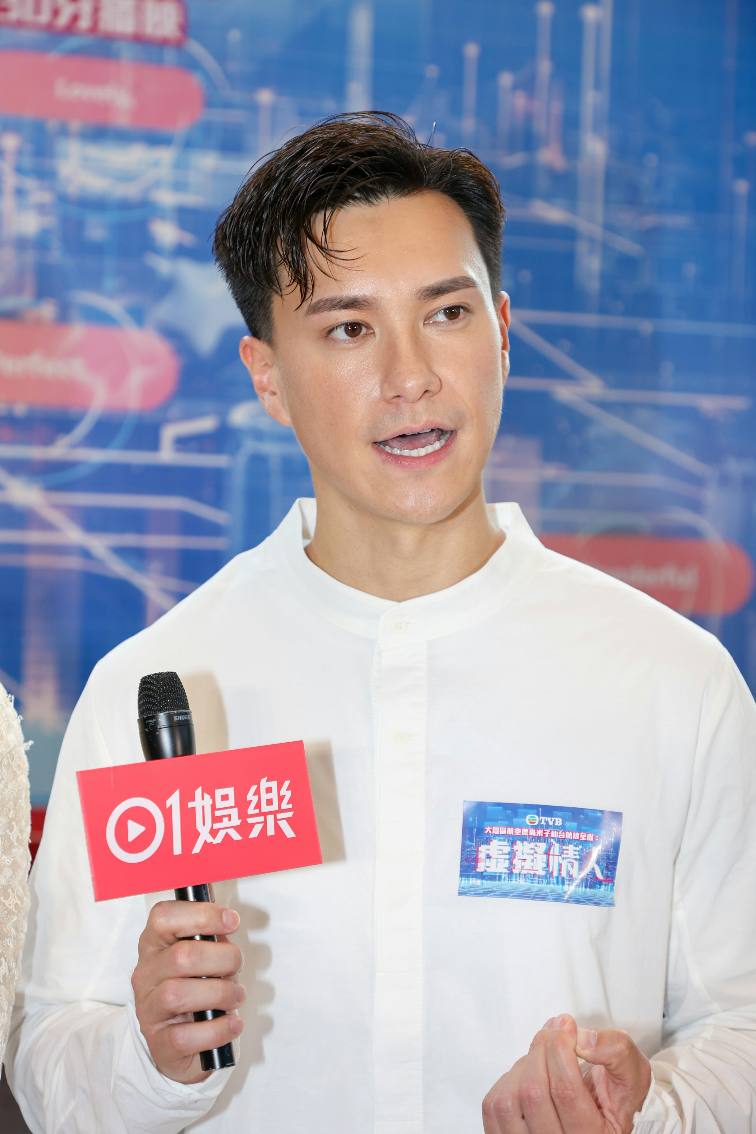 朱仔今晚為劇集打頭陣大騷44吋胸肌。（葉志明攝）