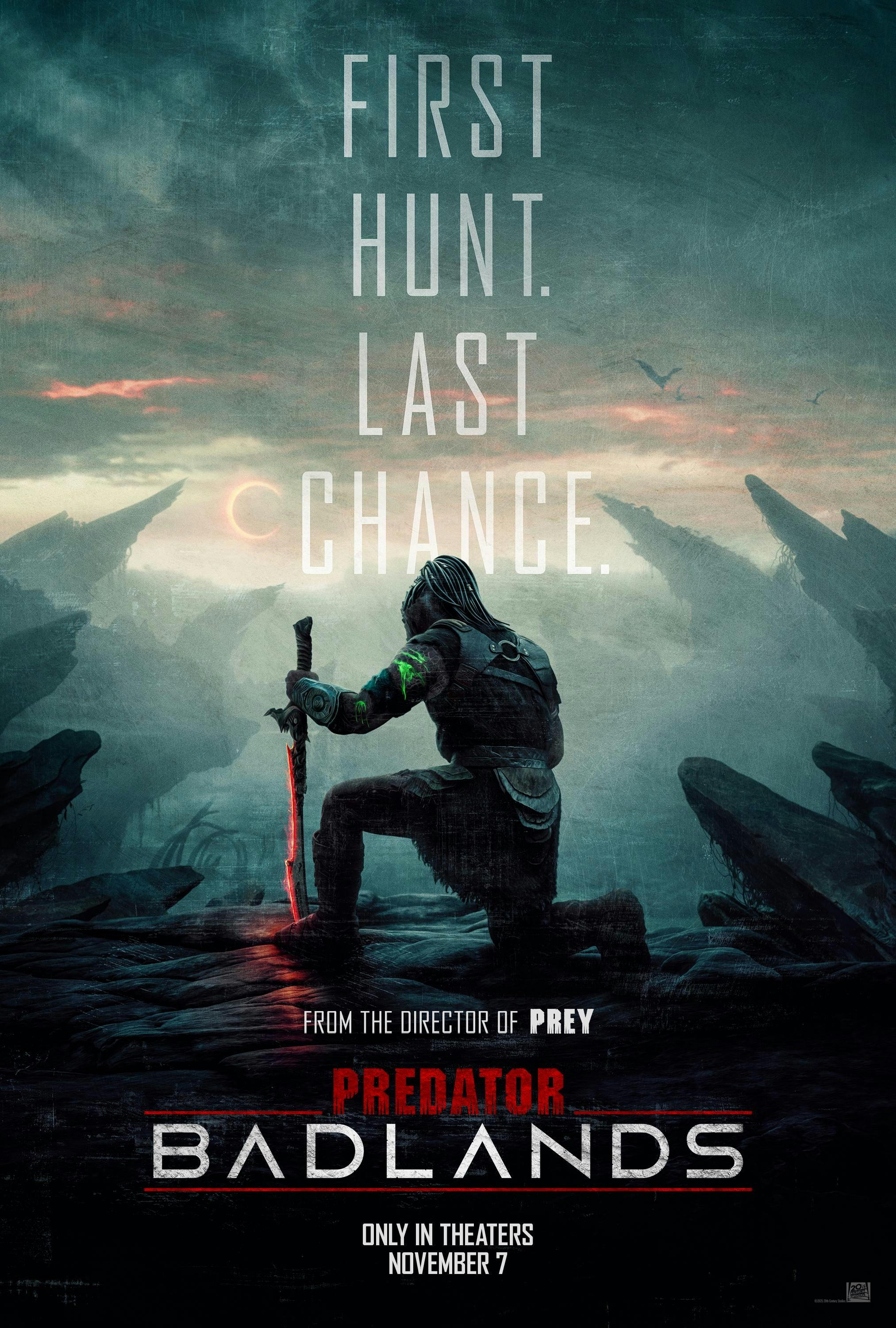《鐵血戰士：蠻荒廝殺》（PREDATOR: BADLANDS)海報