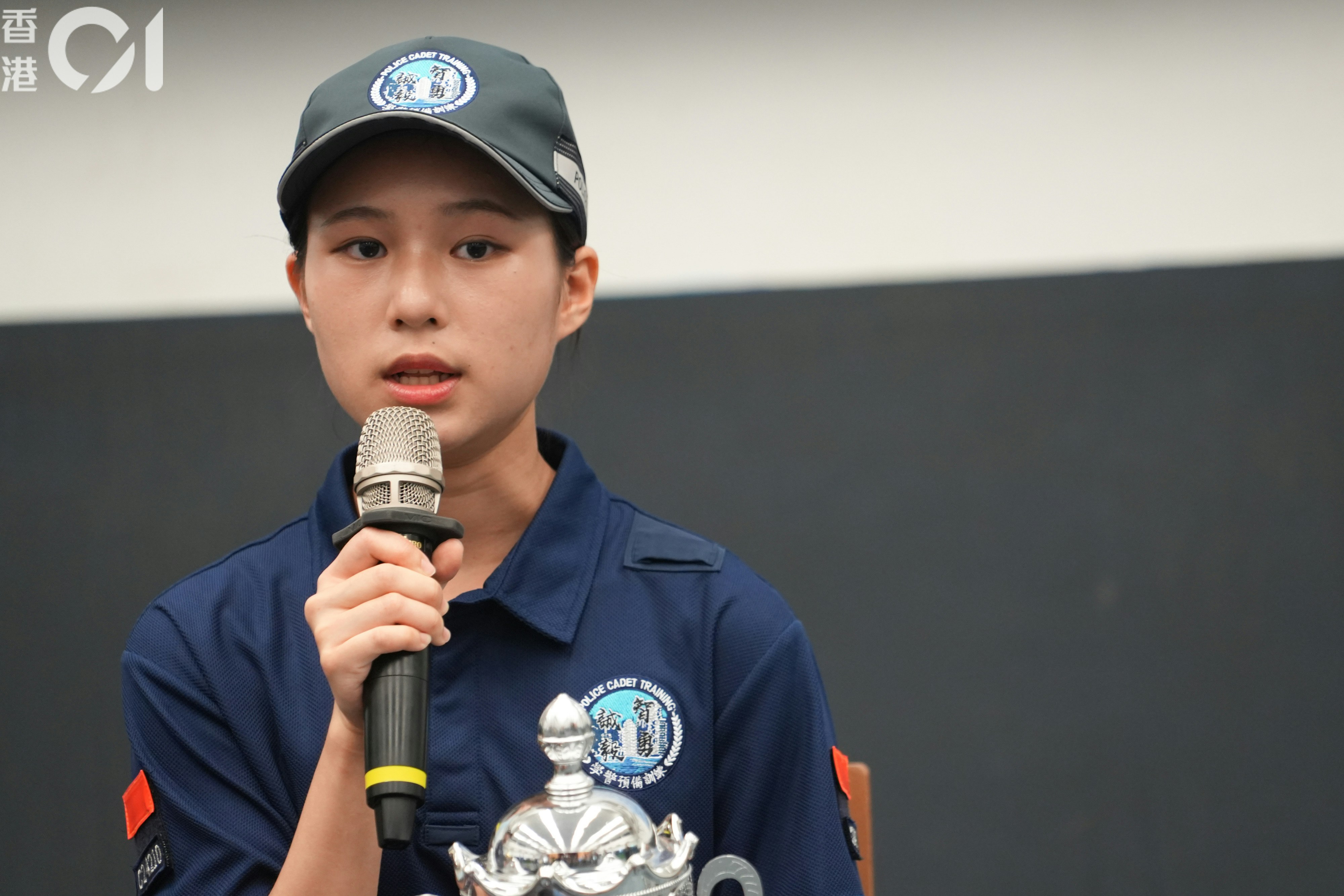 李雪琪得知中學文憑試成績「失守」後，立即報讀該應用教育文憑課程。（黃浩謙攝）