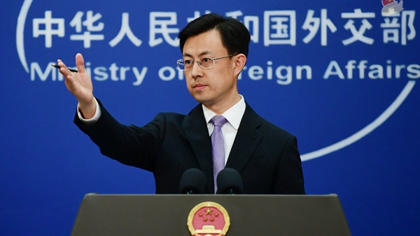 2025年4月30日，中國外交部發言人郭嘉昆主持例行記者會。（外交部網站）