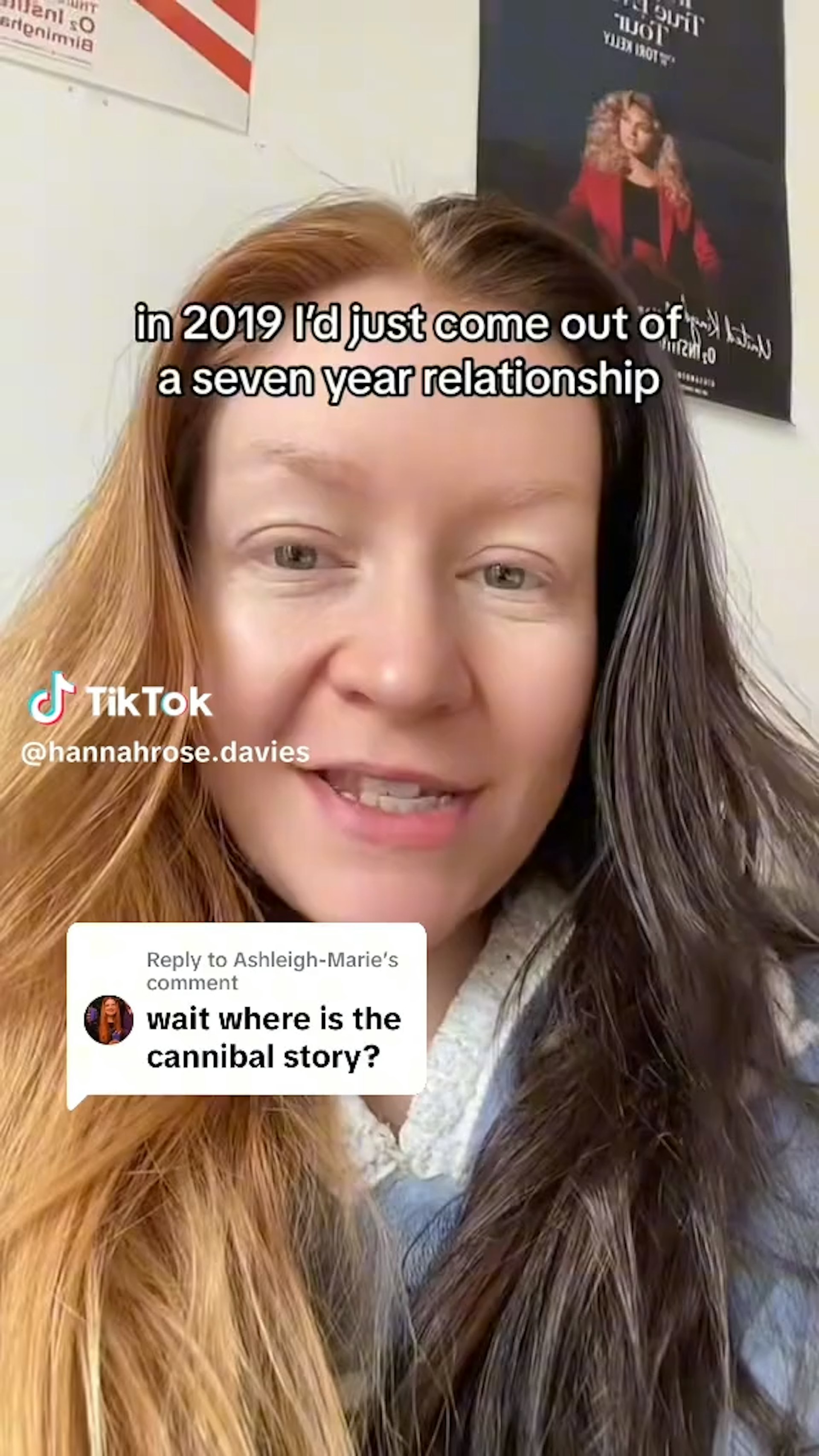 Hannah指這件事發生在2019年,當時剛剛結束了一段長期關係,於是嘗試使用約會App找尋新對象(Tiktok@hannahrose.davies) Hannah指這件事發生在2019年,當時剛剛結束了一段長期關係,於是嘗試使用約會App找尋新對象(Tiktok@hannahrose.davies)