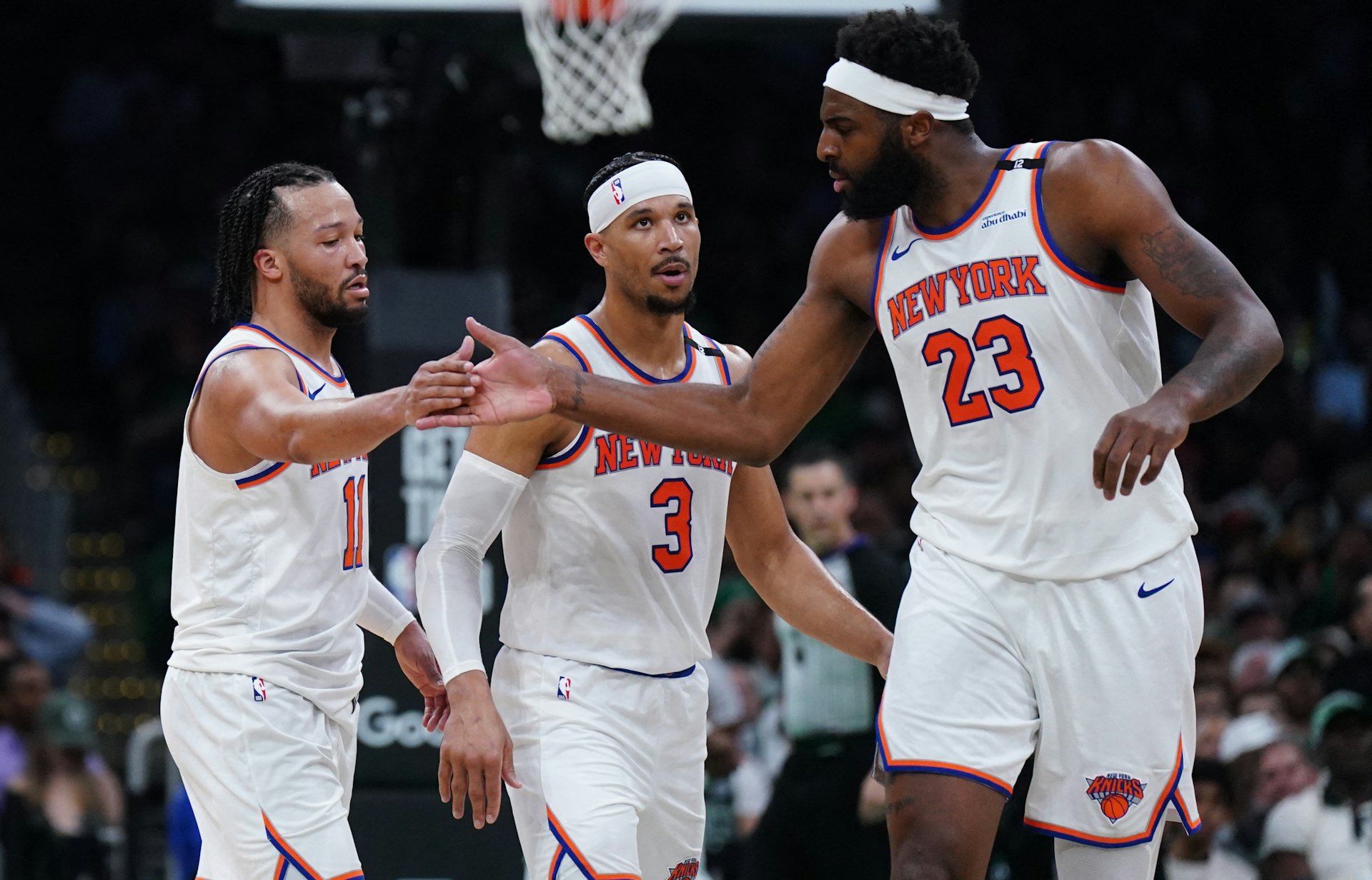 NBA季後賽︱紐約人再次在比賽末段發力,再次擊敗塞爾特人。(路透社) NBA季後賽︱紐約人再次在比賽末段發力,再次擊敗塞爾特人。(路透社)