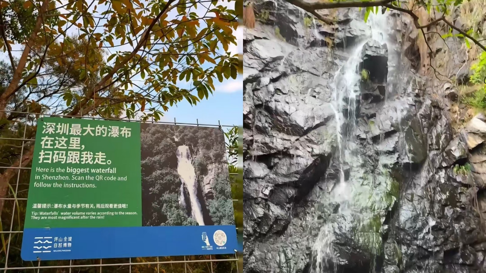 深圳「最大的瀑布」似小山澗遭鬧爆? 官方回應:非最大,只是宣傳 深圳「最大的瀑布」似小山澗遭鬧爆? 官方回應:非最大,只是宣傳