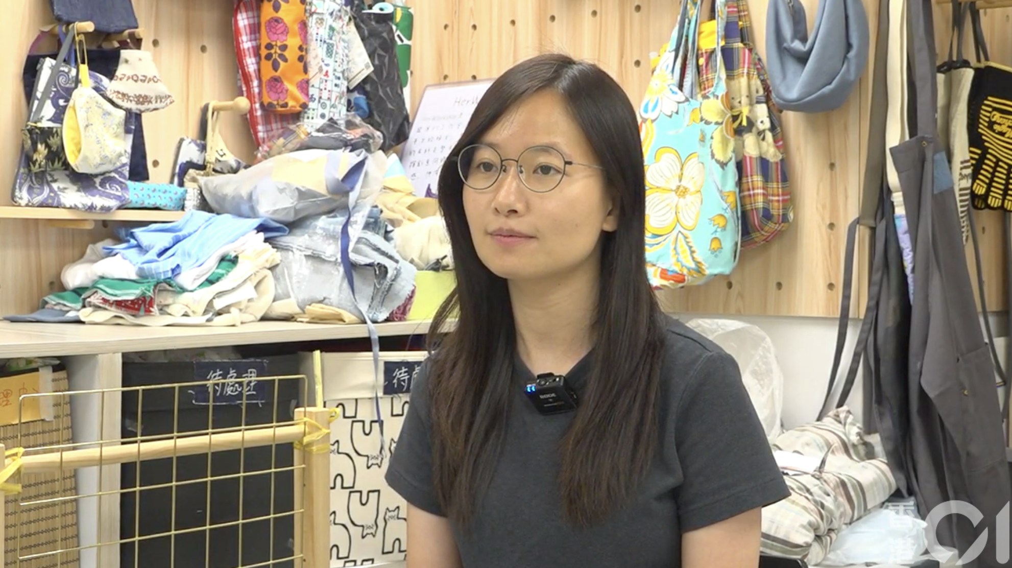 明愛荔枝角職工中心社工陳樂彤。（楊凱力攝）