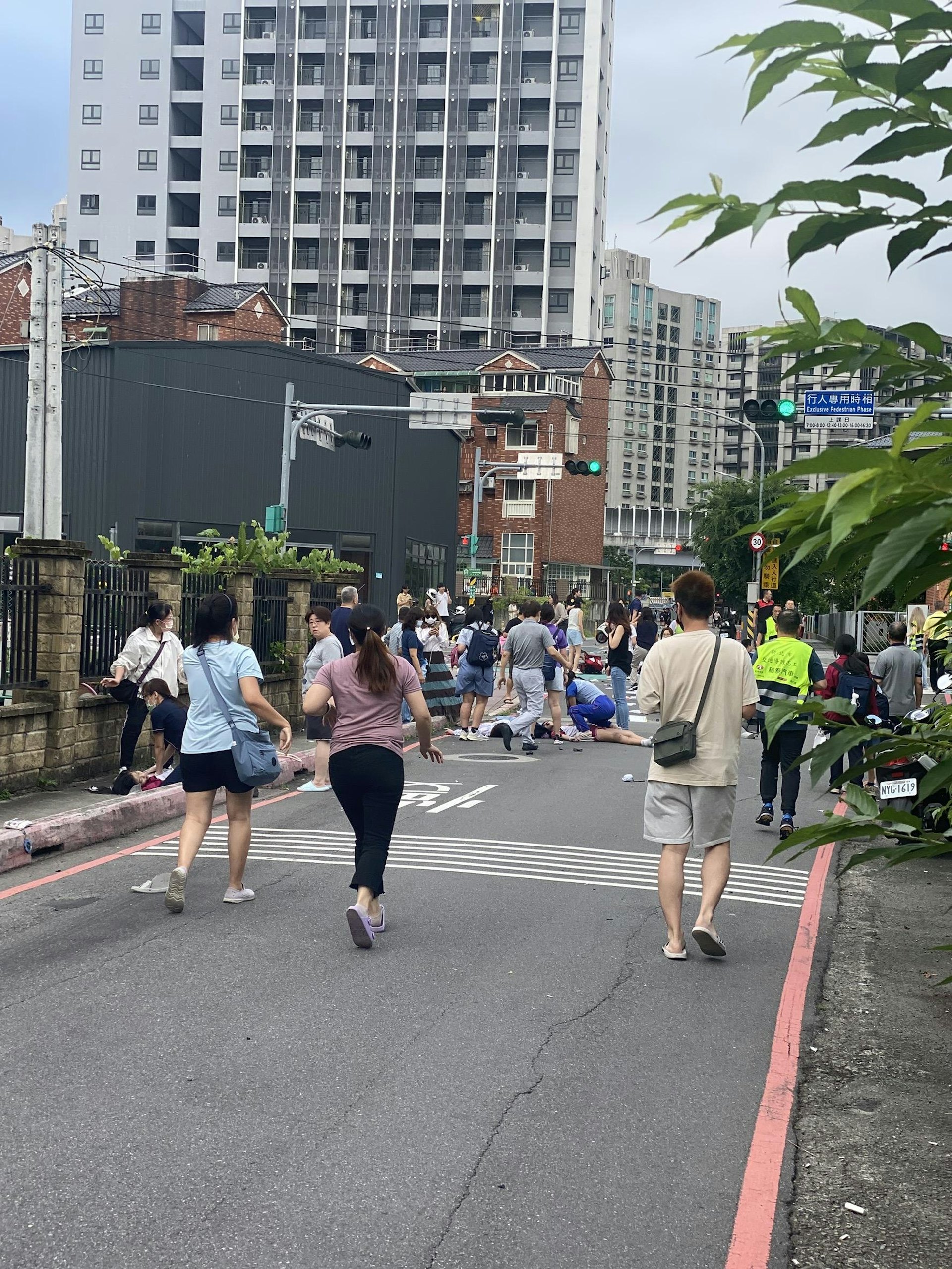 事故現場。(台媒) 事故現場。(台媒)