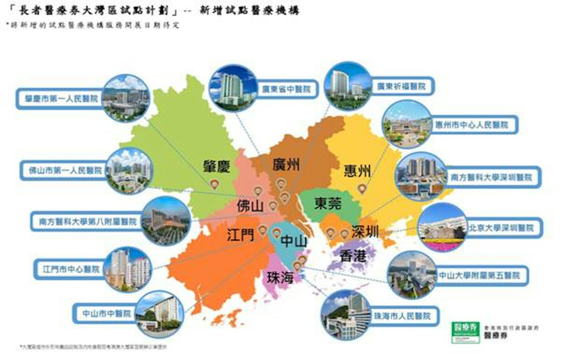 即將再有12間內地三級甲等醫院陸續能使用長者醫療券(圖片來源:政府新聞處)