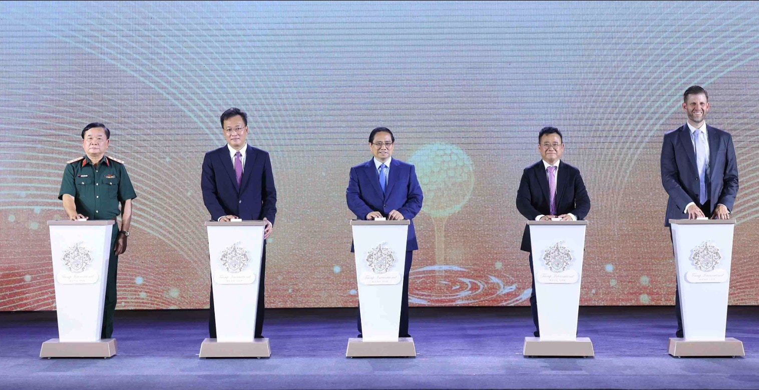 特朗普兒子出席越南高球場項目動土美媒：去年當選前已簽約