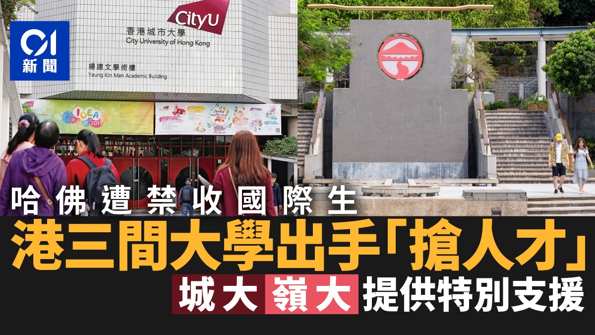 哈佛大學禁收國際生|港3間大學邀入讀 城大及嶺大提供特別支援