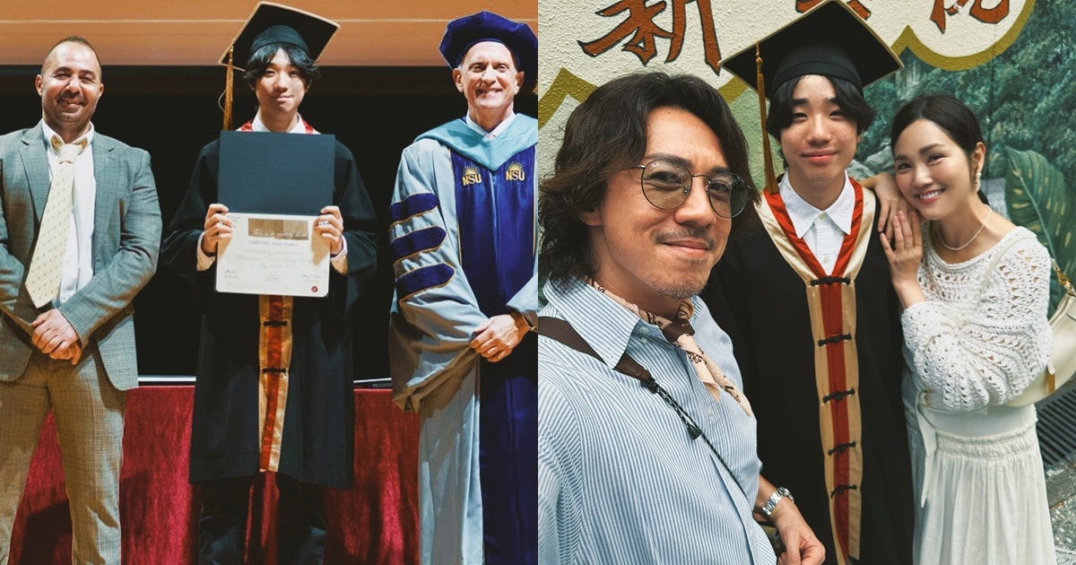 謝安琪張繼聰大仔中學畢業感動落淚 張瞻大學將讀呢2科雙學位