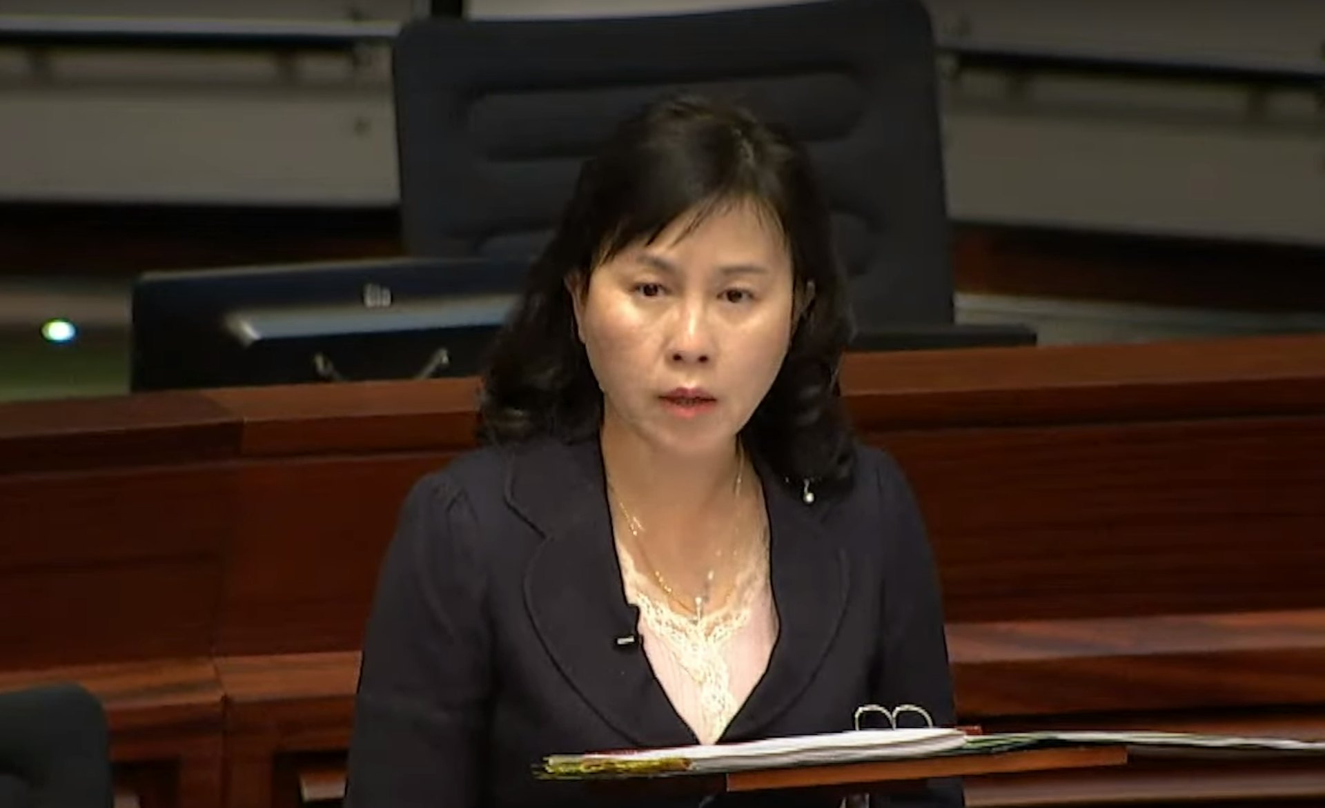 運輸及物流局局長陳美寶表示,現時於香港行駛的左軚內地車意外率低於市區內右軚車。(資料圖片 / 立法會直播截圖) 運輸及物流局局長陳美寶表示,現時於香港行駛的左軚內地車意外率低於市區內右軚車。(資料圖片 / 立法會直播截圖)