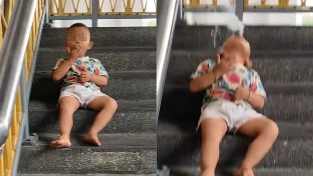 泰國4歲男童「路邊狂抽煙」還露出燦笑畫面瘋傳!心碎真相曝光